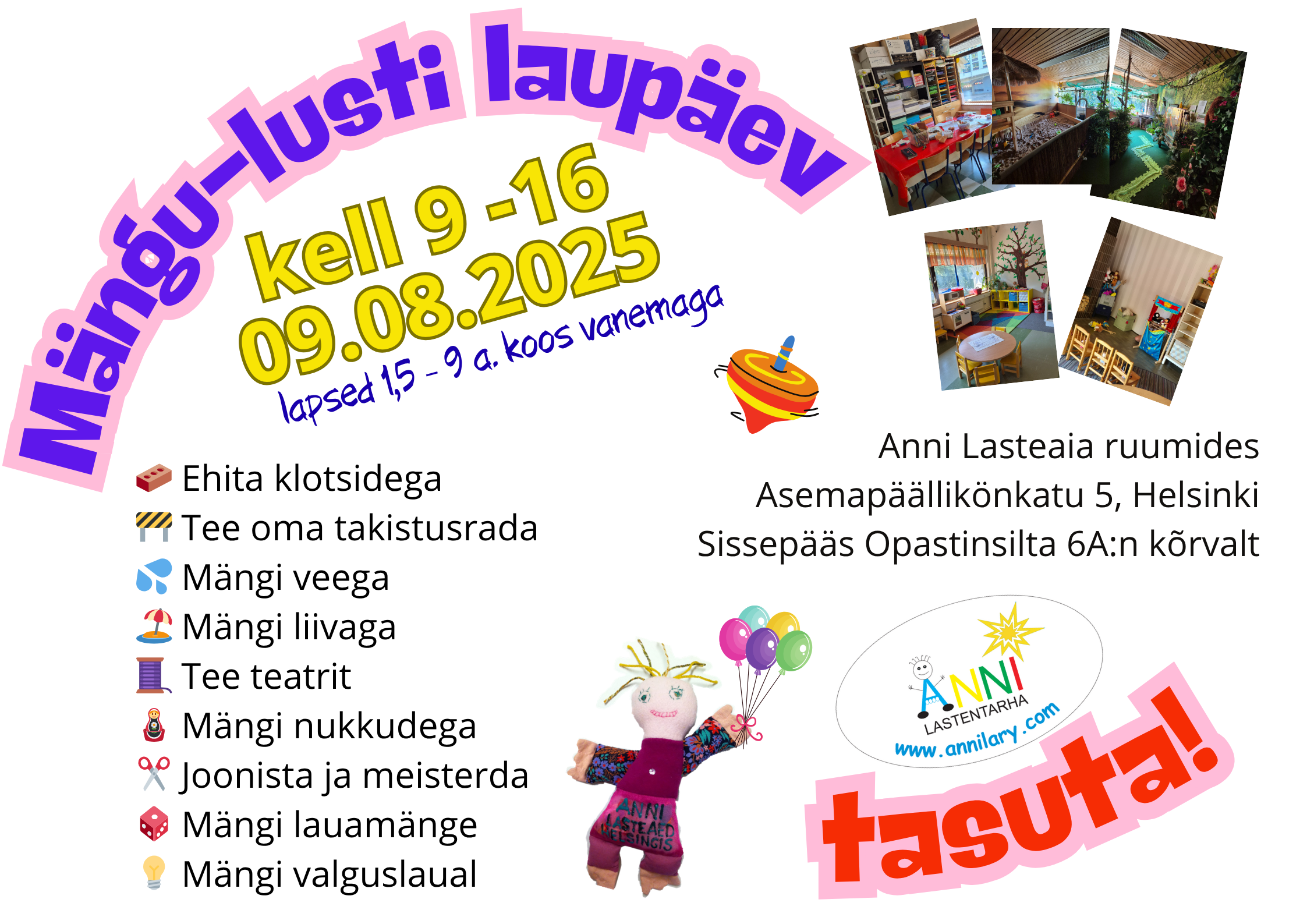 Mängu-lusti laupäev kuulutus